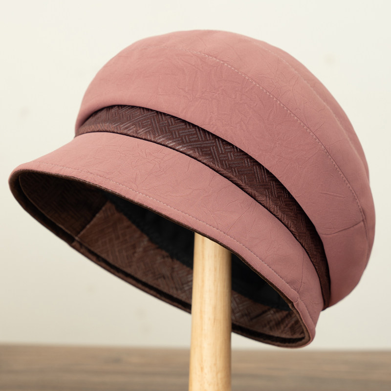 秋冬时尚女士渔夫帽气质贝雷帽春秋天中老年妈妈老人遮阳布帽礼帽