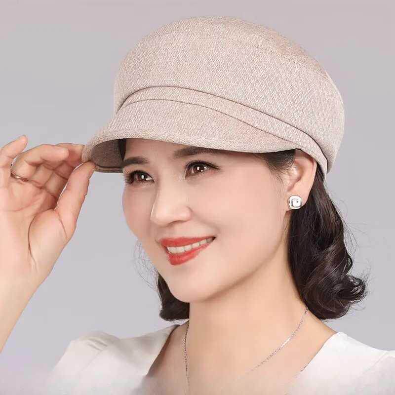 小头围妈妈帽子女士2026新款春秋薄款老人奶奶老太太老年人鸭舌帽