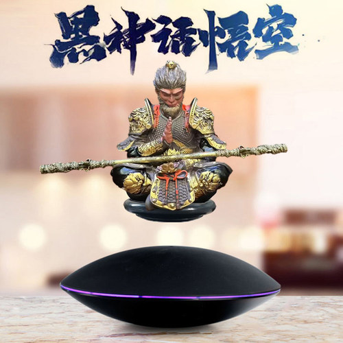 悬浮展示台手办鞋架发光旋转摆件