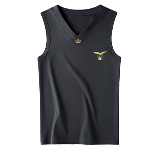 2025新款夏季男士马甲背心健身坎肩运动篮球跑步老头汗衫无袖t恤