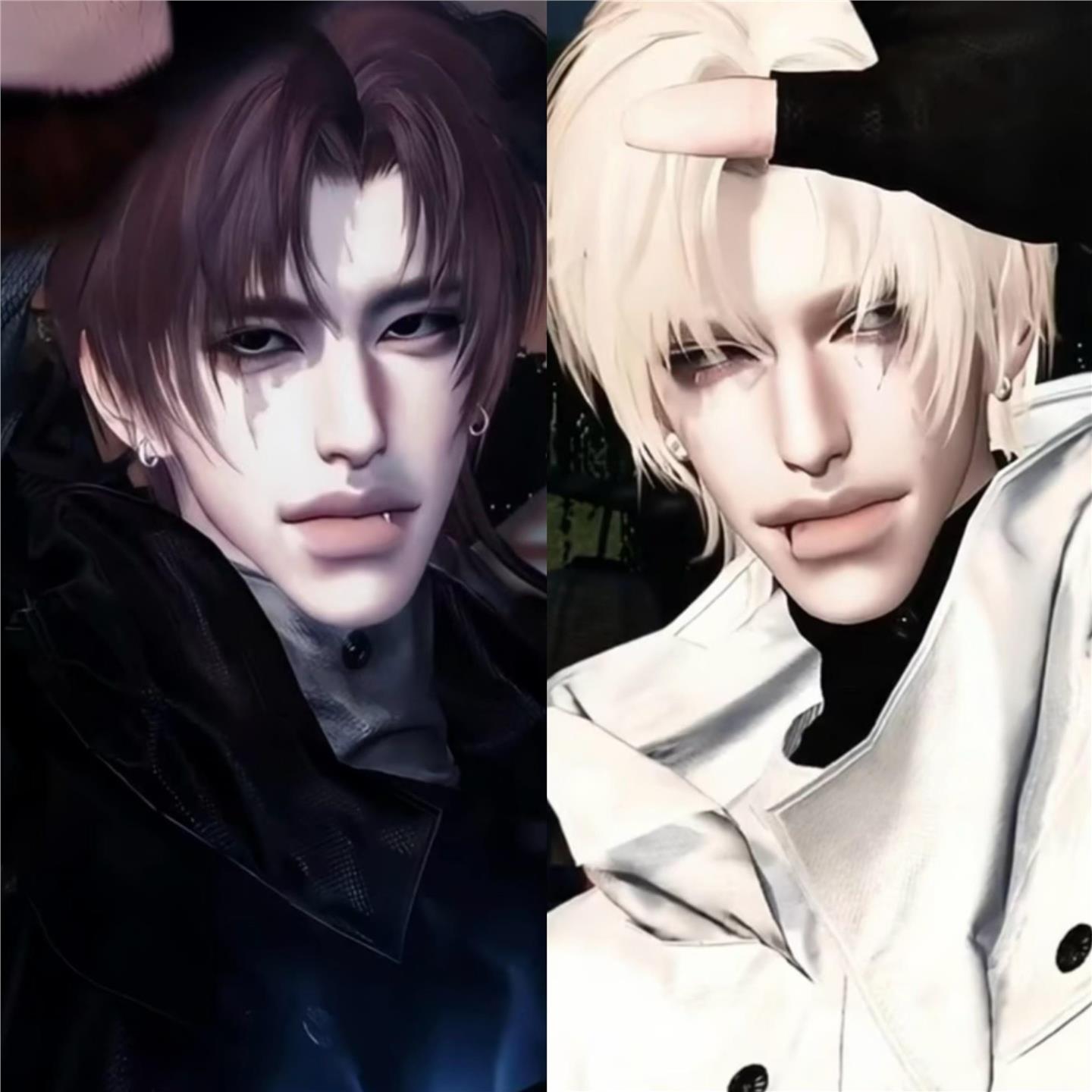 2款 双契 鲨欲syu. 153号 逆水寒手游捏脸男通用