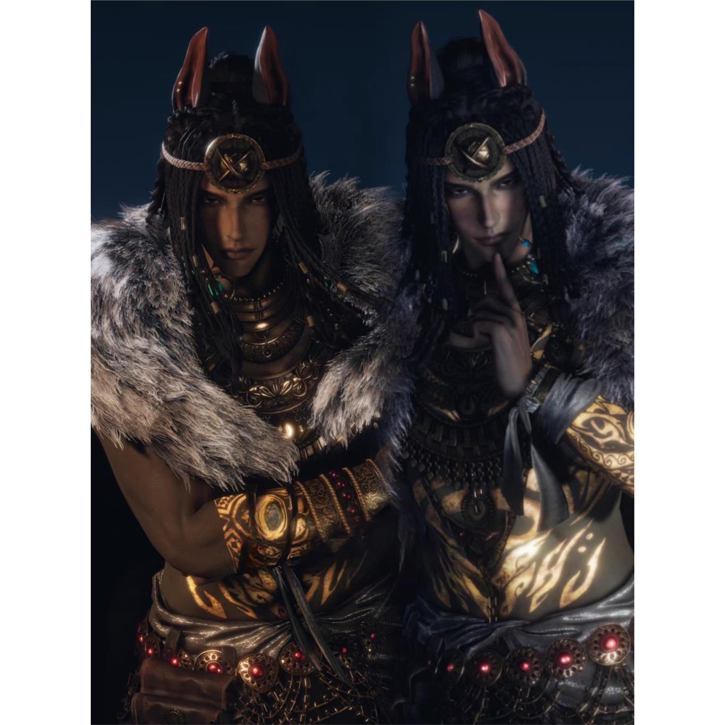 男 绞  XXS 小十三原创 限量成品脸 燕云十六声捏脸男 端游手游