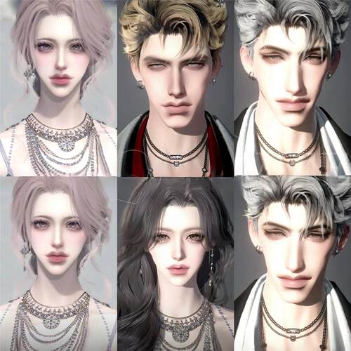 发4 妍绪 无痕 言 Soulmate.兔 逆水寒手游捏脸男女 新世界