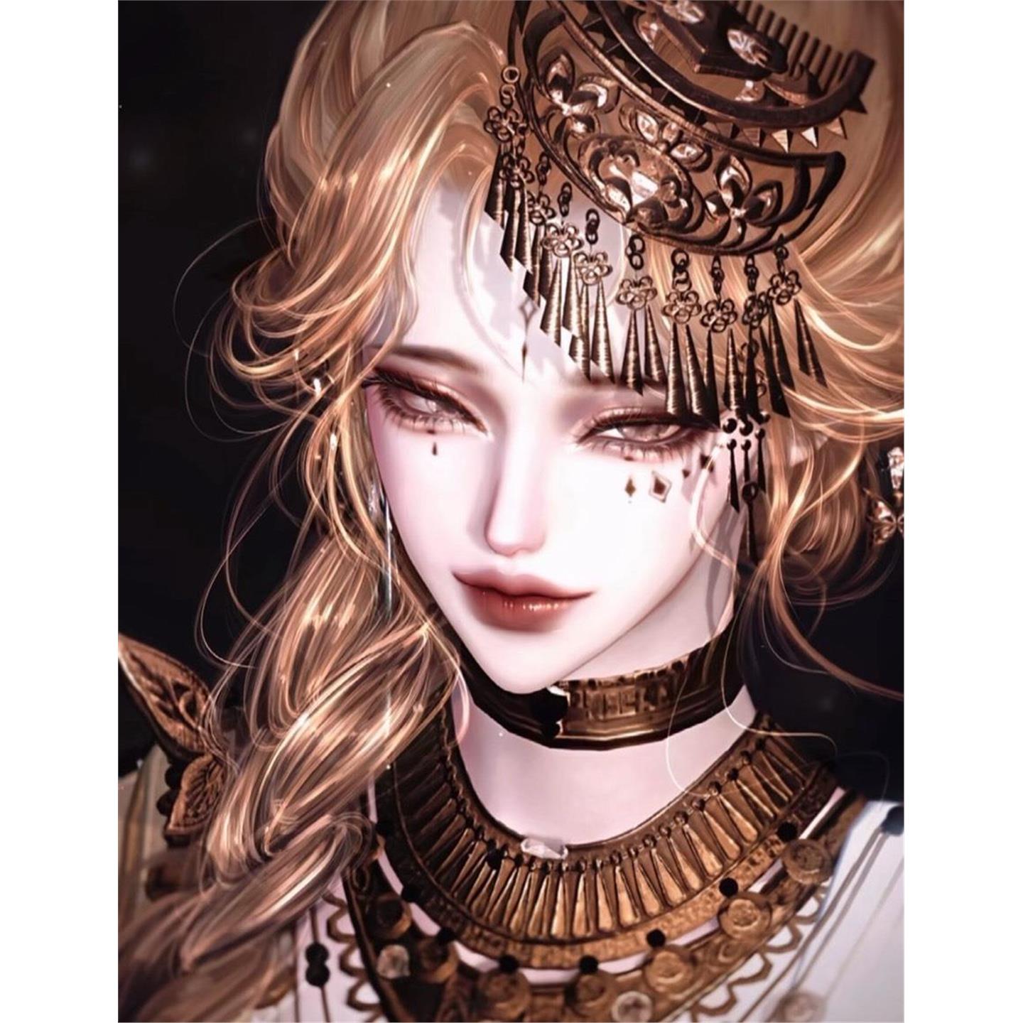 发3 神秘女术士 清檀 逆水寒手游捏脸女通用