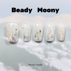 【奶绿】Beady moony原创设计穿戴甲指甲油免烤快干持久ins风美甲
