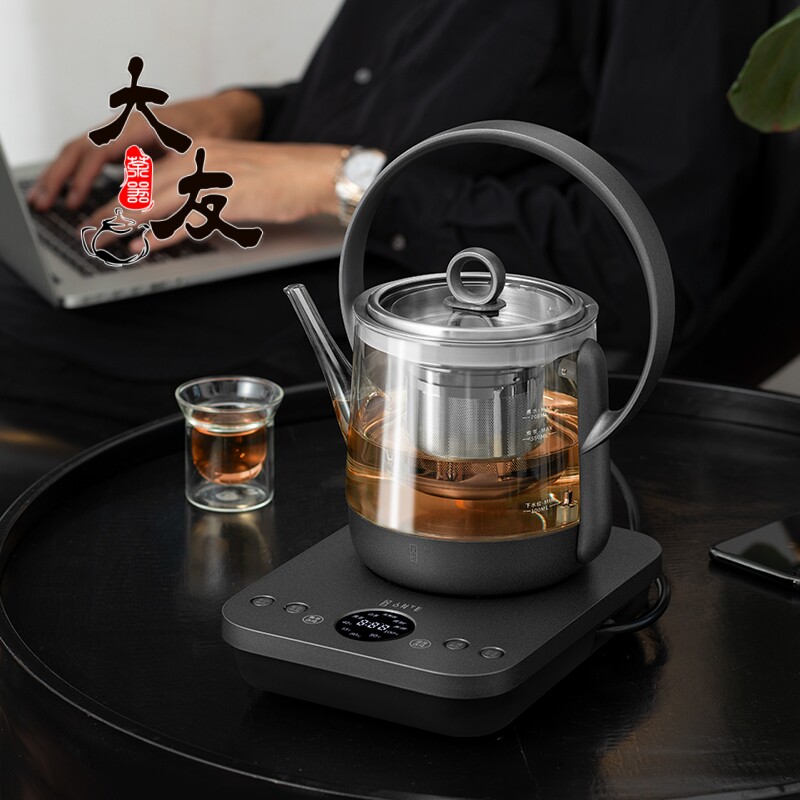 哲品入一静月提梁壶玻璃煮茶器全自动上水恒温静音烧水壶电热茶器