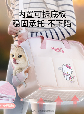 秋冬猫包外出便携大容量狗狗背包宠物猫咪包中小型猫狗斜挎单肩包