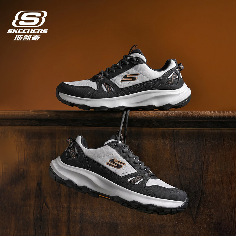 skechers斯凯奇运动鞋男款户外休闲鞋2026秋季新款徒步鞋男旅游鞋