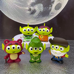 HEROCROSS水晶三眼仔 玩具总动员三眼怪公仔摆件潮玩盲盒手办礼物