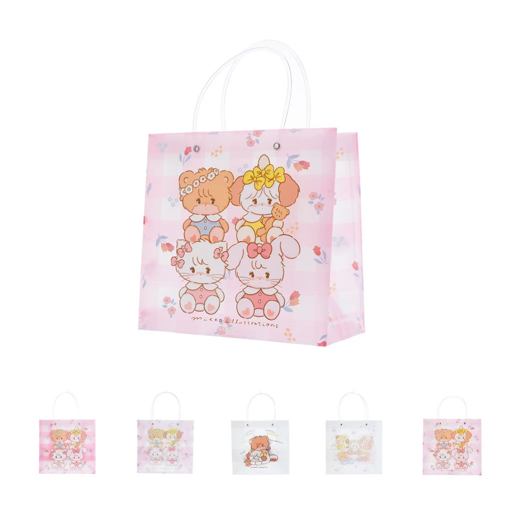MINISO Mingyin Youpin Sanrio/Di City/Mikko Series PVC Middle Number Flash Powed PP Gift Bag