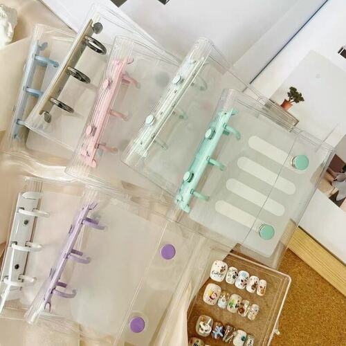小穿戴甲收纳册展示板可爱美甲活页本子高级迷你可爱mini甲片收纳