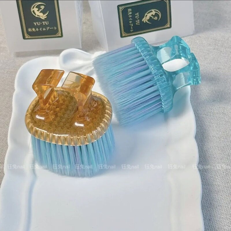 粉尘刷手指环俄式前置处理刷扫软毛刷死皮除尘刷甲缝清洁美甲