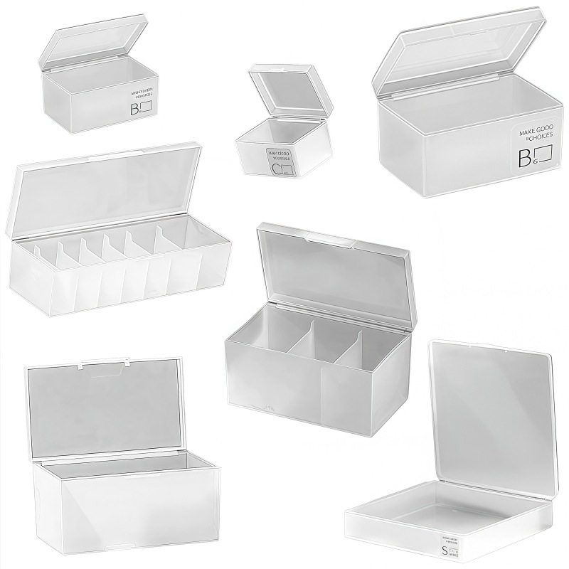 塔罗牌收纳盒防尘带盖分格透明卡片盒游戏王奥特曼卡片整理盒透明