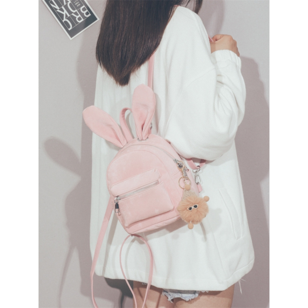 日本STELU时尚小众双肩包女2025新款可爱百搭儿童户外出旅行背包