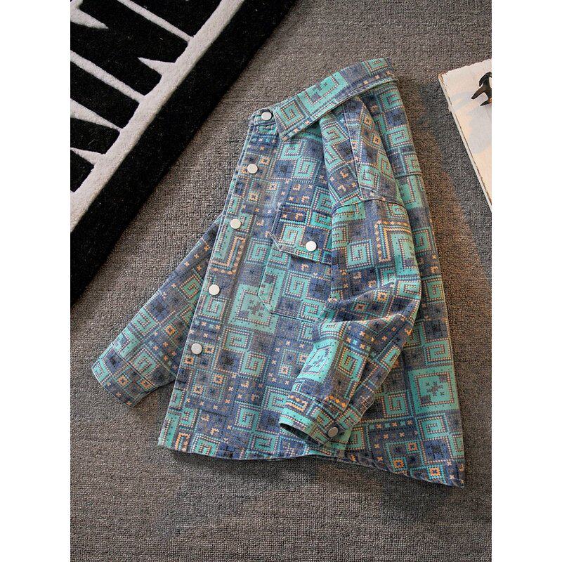 Netx inss男童牛仔外套2025春秋新款中大童衬衣男孩酷帅儿童上衣