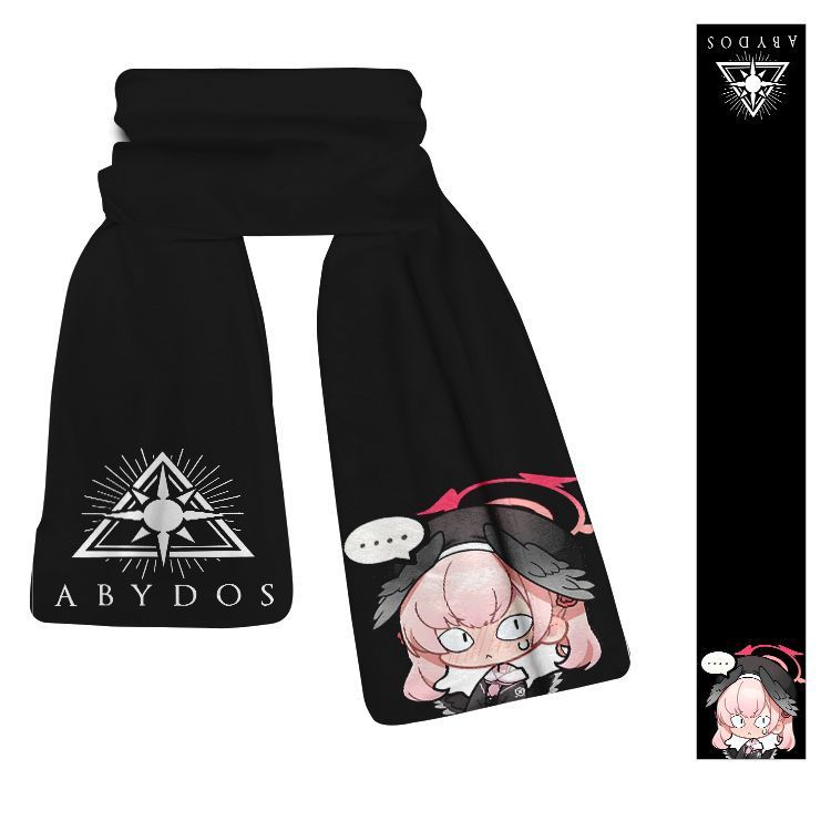 蔚蓝档案新款动漫周边二次元围巾砂狼白子保暖围脖