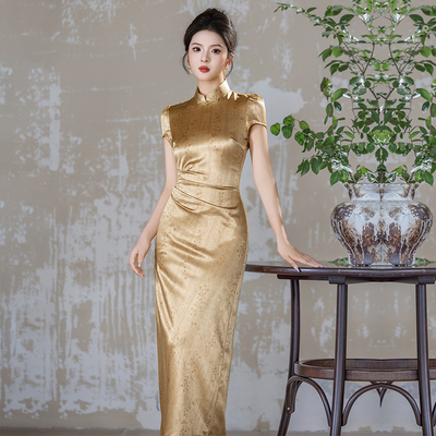 尘记【金云颂】旗袍2025新款小个子高端大气上档次新中式连衣裙夏