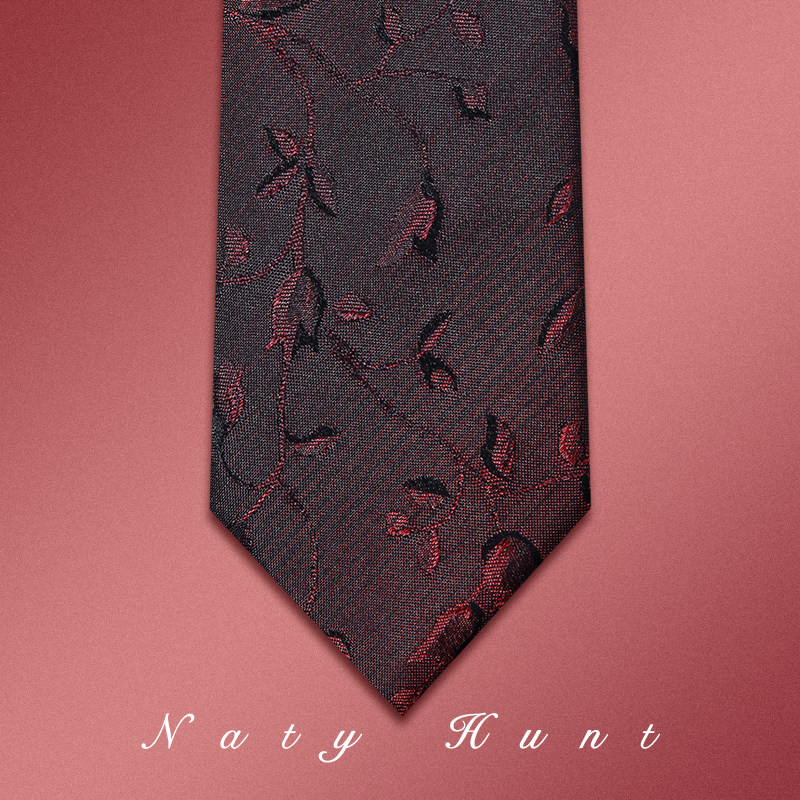 Natyhunt真丝商务窄版领带礼盒装