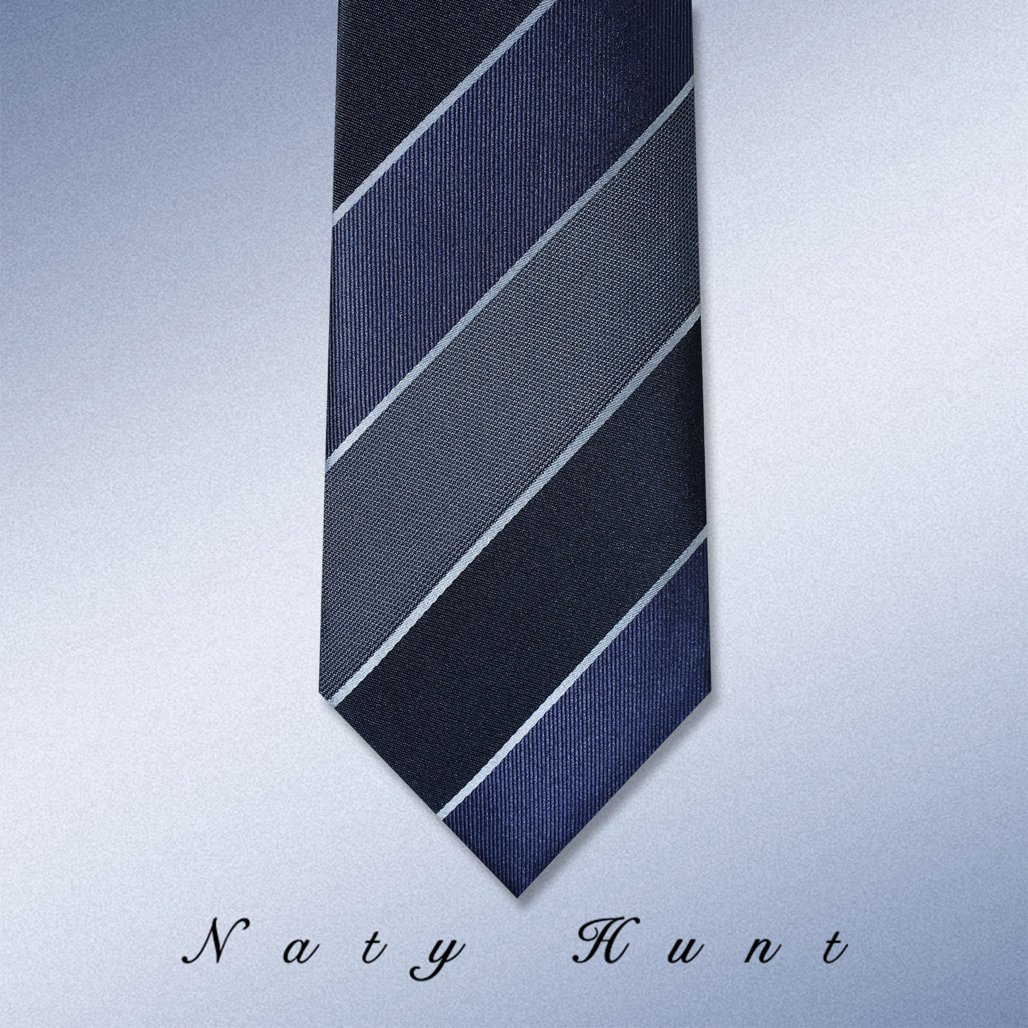 Natyhunt新品时尚蓝色条纹桑蚕丝领带轻奢商务精英衬衫领带男礼盒,服饰配件/皮带/帽子/围巾,领带,淘宝优惠券,粉丝福利购,淘宝优惠卷