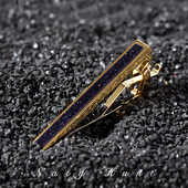 漫天星河星空石镶嵌领夹领带夹高档礼盒装 Natyhunt男士 商务正装