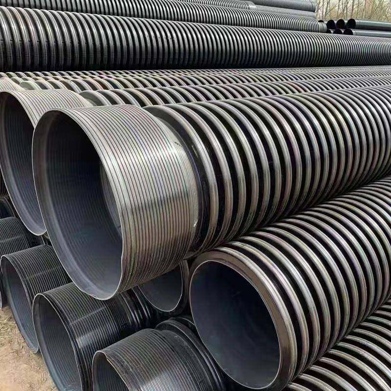 生产HDPE双壁波纹管厂家 高速公路渗水管大口径市政排水排污水管