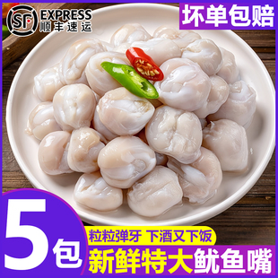鱿鱼嘴新鲜墨鱼嘴冷冻目鱼嘴章鱼嘴鱿鱼牙乌贼嘴青岛海鲜烧烤食材