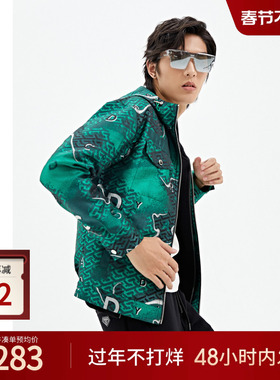 【GREEN CODE】CARSYDA轻奢设计师主题夹克时尚高级牛仔款外套男