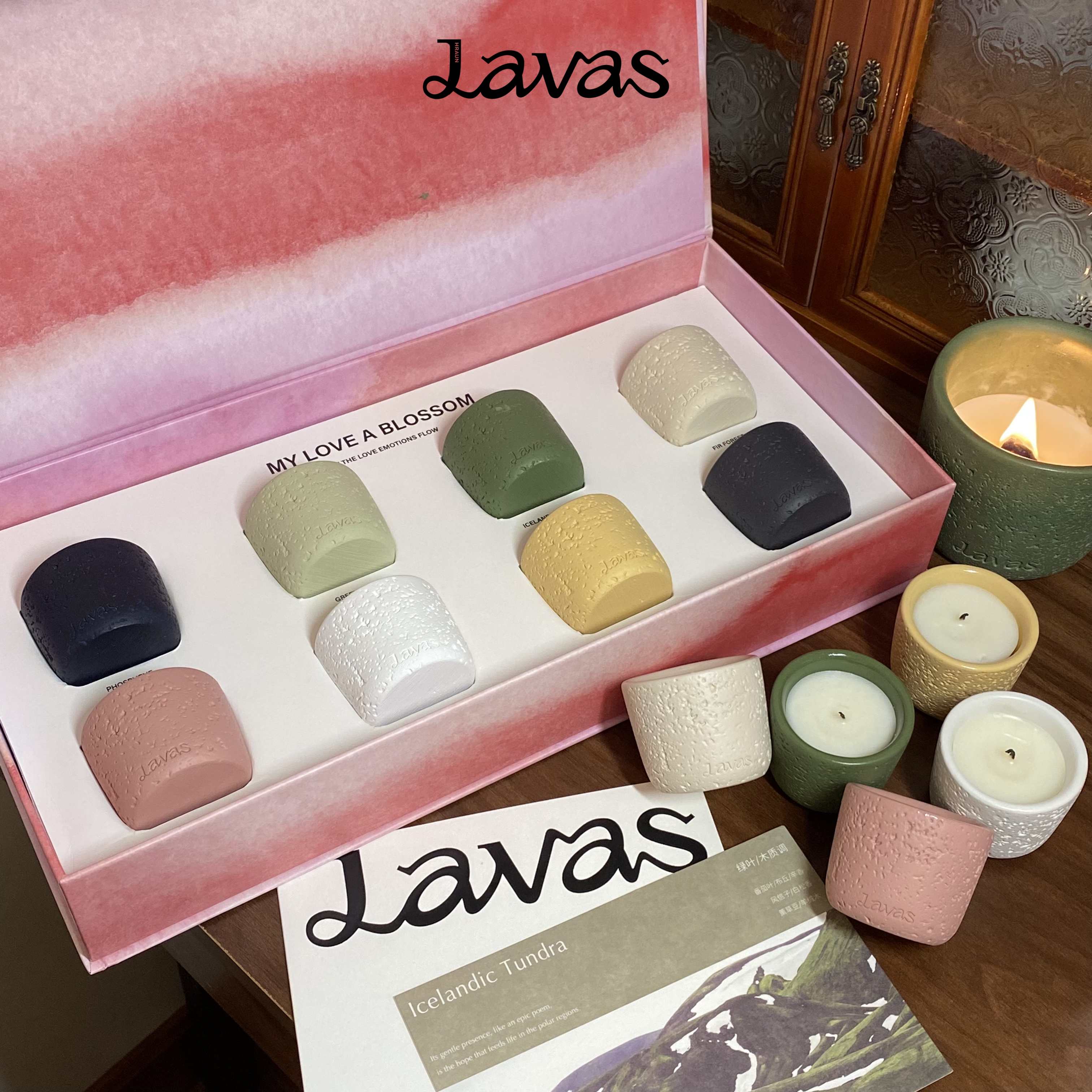 LavasQ蜡香薰蜡烛家用持久