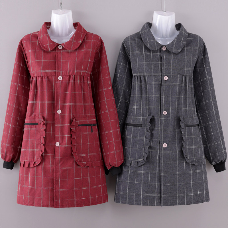 长袖正穿围裙新款罩衣女厨房家用2023新款厨房专用上班防尘工作服,家庭/个人清洁工具,围裙,淘宝优惠券,粉丝福利购,淘宝优惠卷