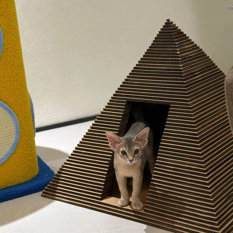 金字塔猫窝猫抓板一体四季通用自嗨解闷耐磨不掉屑猫爬架猫咪用品