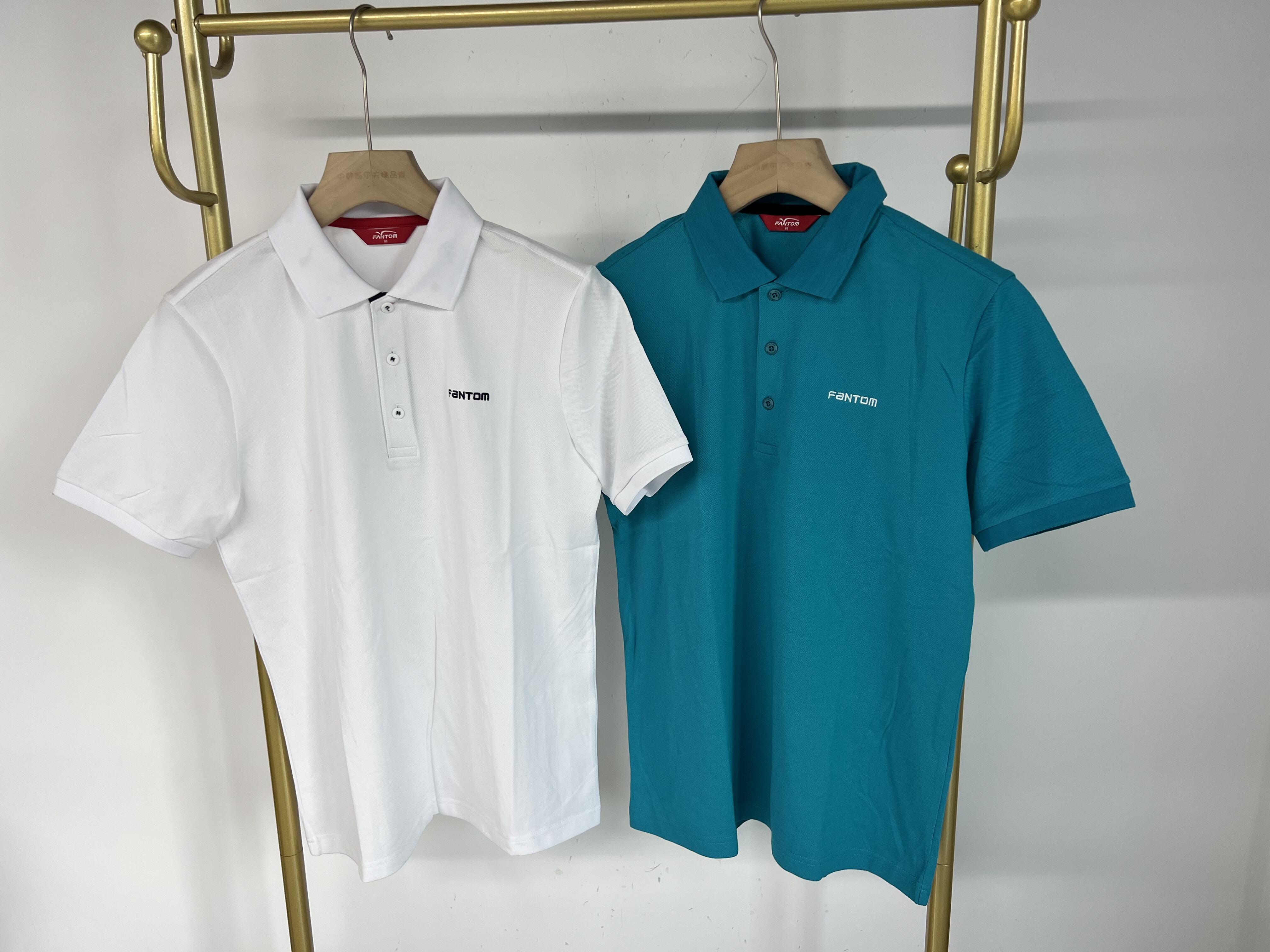 24301 出口韩国男士春秋款高尔夫服装翻领短袖休闲户外速干珠地棉