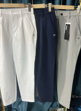 29A75 日本PIN 高尔夫女士25春夏新款长裤泡泡纱轻薄透气修身速干