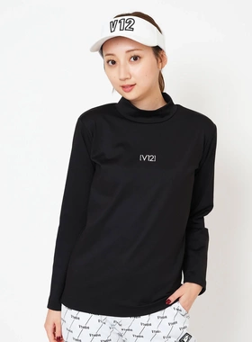 22114 日本潮牌高尔夫女服装秋冬磨毛保暖弹力打底单穿长袖