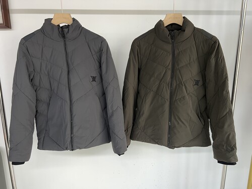 24211 出口韩国余高尔夫球服冬季新款保暖男立领标志羽绒长袖外套