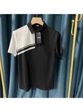 6H20 韩国 正品全品相高尔夫夏男翻领短袖T恤速干薄款透气上衣