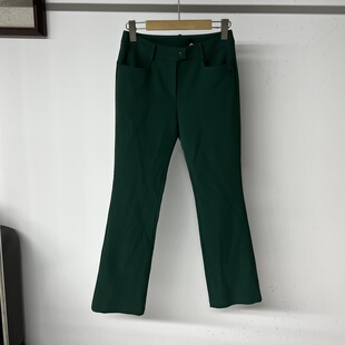 22138 出口韩单高尔夫女士秋冬加绒保暖防风喇叭长裤防泼水 XS码