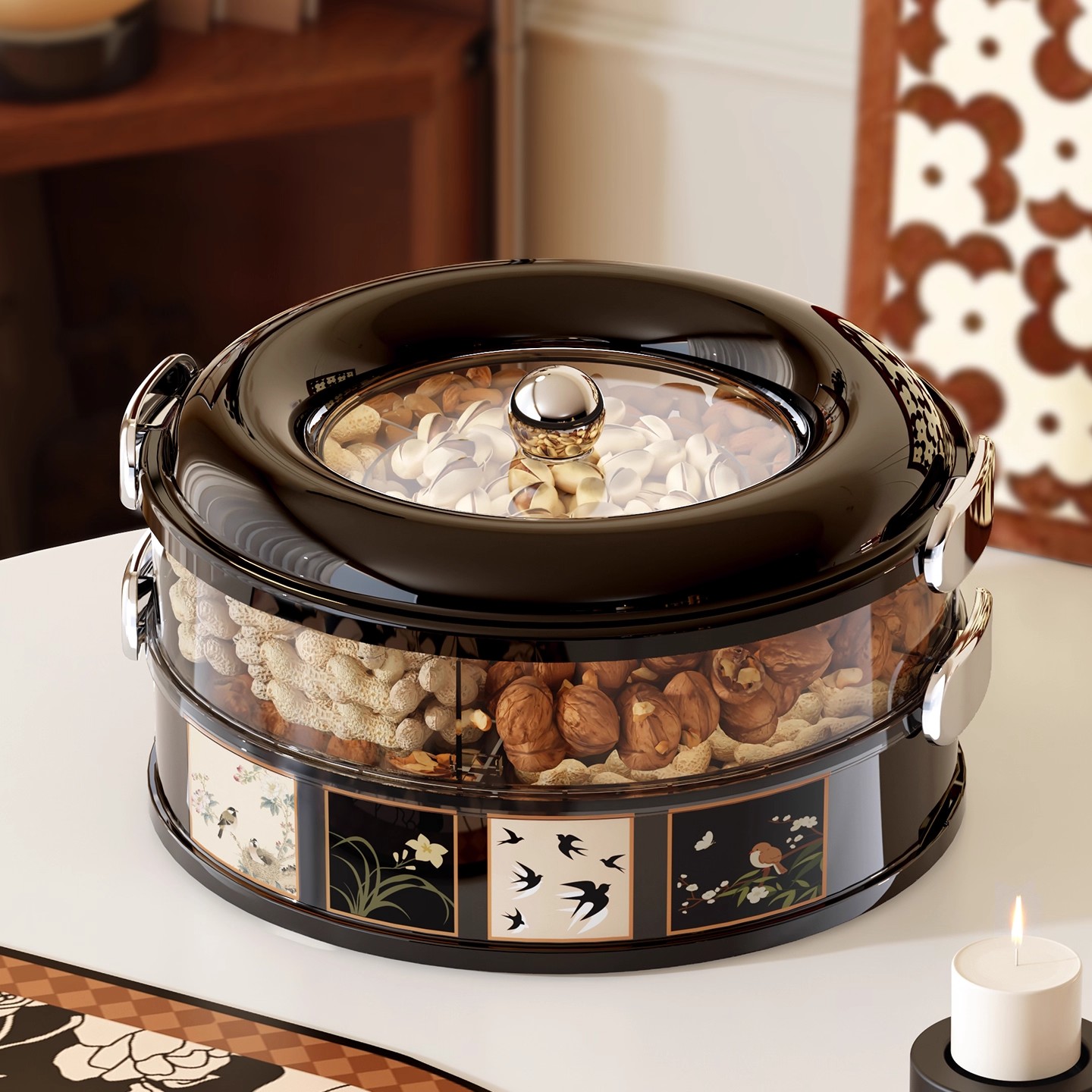 干果盘客厅茶几家用水果收纳盒