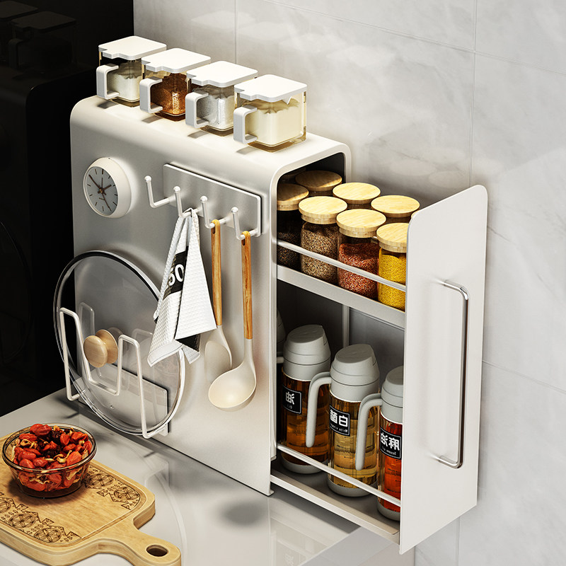 厨房调料置物架多功能抽拉式调味罐架调味料收纳盒转角台面收纳柜,厨房/烹饪用具,碗架,淘宝优惠券,粉丝福利购,淘宝优惠卷