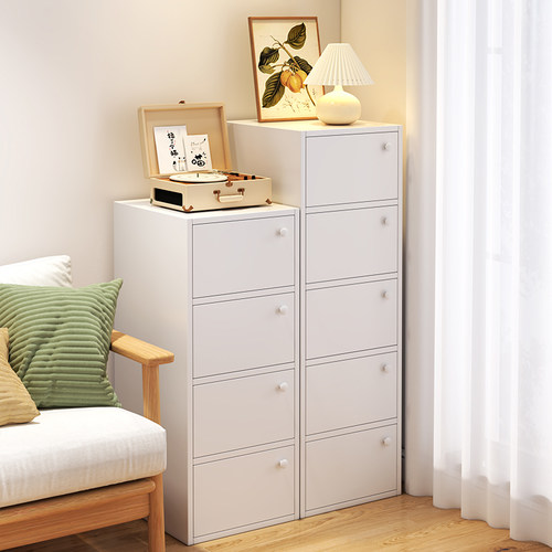 收纳柜家用斗柜落地简约客厅收纳柜多层转角柜子收纳柜卧室五斗柜