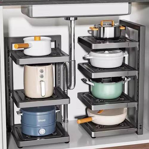 【超强承重可调节】厨房置物架