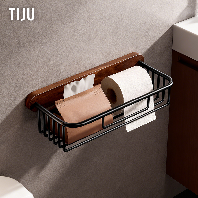【胡桃木元素】卫生间厕纸置物架