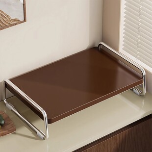 厨房微波炉置物架分层架电饭煲抬高托架家用台面烤箱锅具收纳架子