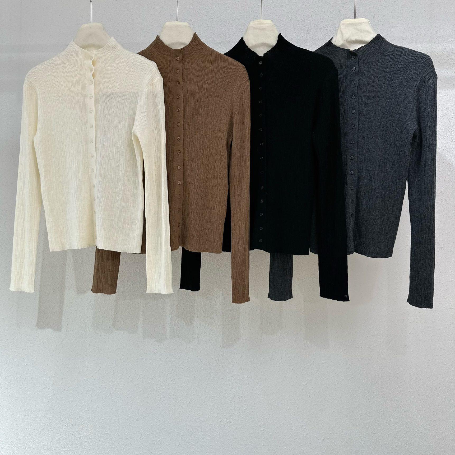 韩单25冬半高领弹力显瘦针织衫