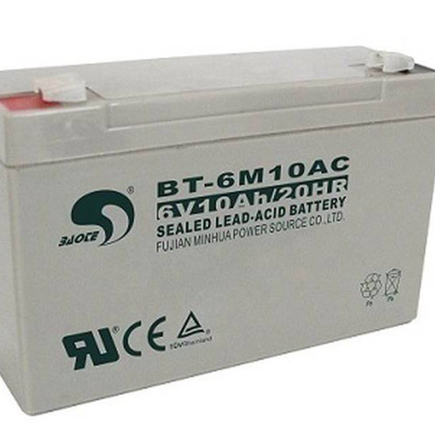 赛特蓄电池BT-6M10AC铅酸6V10AH电子秤LED广告牌消防应急照明灯