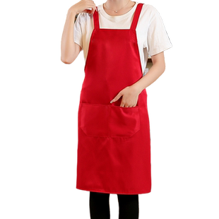 围裙定制logo印字广告订做工作服超市餐厅定做家用厨房防污围腰