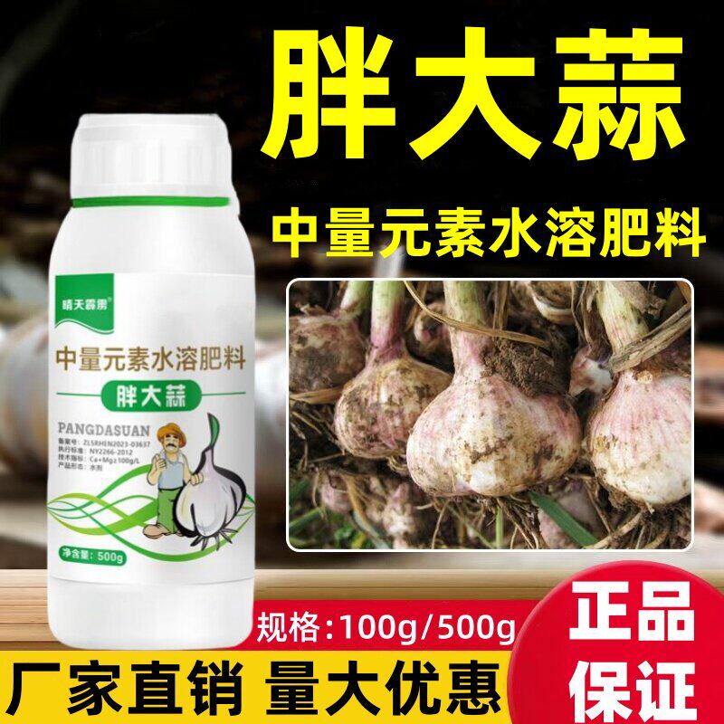 姜蒜叶面肥生姜膨大素大蒜膨大素大葱叶面肥膨大剂生根绿叶抗病