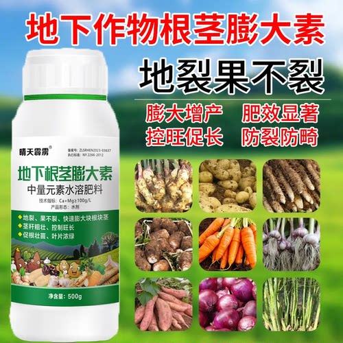 地下根茎膨大素叶面肥专用大蒜洋葱土豆红薯三七花生山药猛长肥料