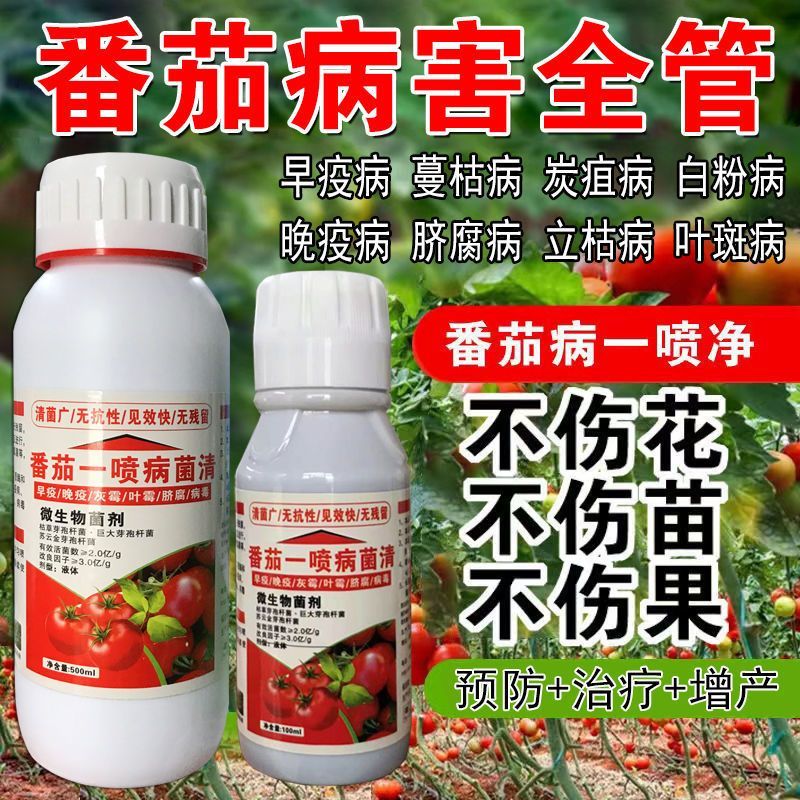 西红柿病毒病专用药防裂果防腐番茄卷叶果腐炭疽灰霉病叶面肥农用