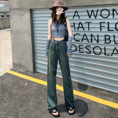 高个子阔腿宽松垂感拖地裤加长