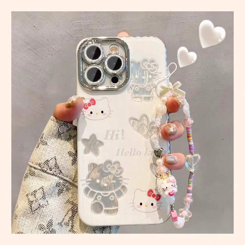 镂空KT猫适用华为mate70/60/50Pro手机壳pura70女新款p60可爱50e/40pro镜头膜nova13/12/11/10/9畅享70保护套